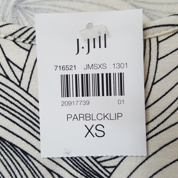 J. Jill Ladies Top XS Black White NWT - Picture 6 of 8
